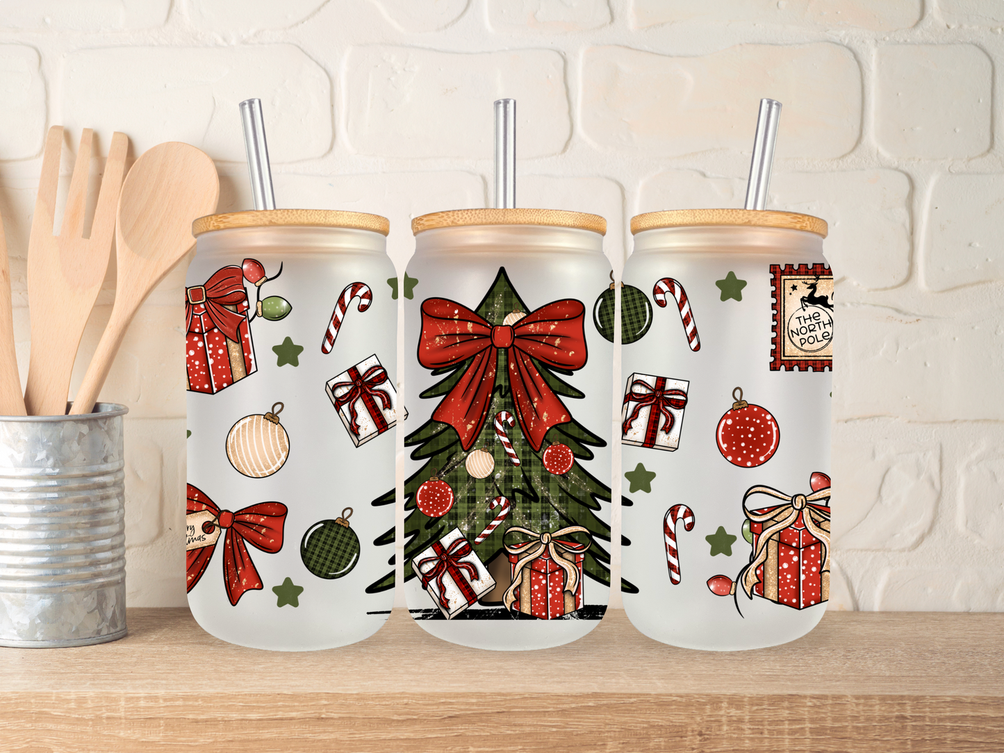 Christmas tree - 16oz libbey can