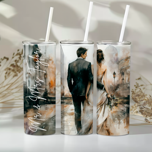Mr & Mrs- personalised - 20oz tumbler