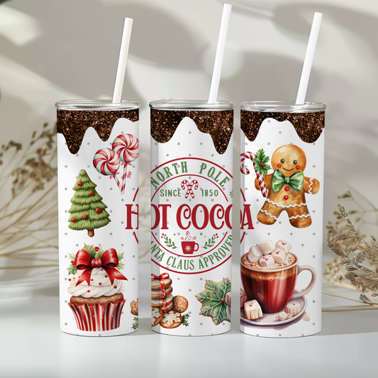 Santa Claus approved hot cocoa - 20oz tumbler