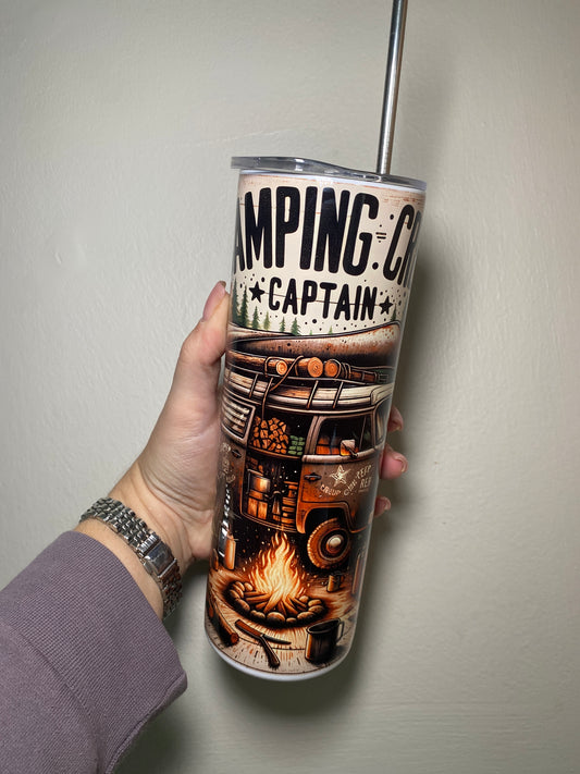 Camping crew captain - 20oz tumbler