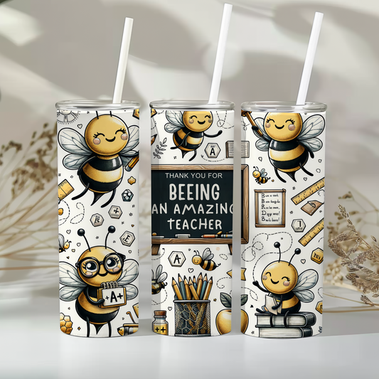 Thankyou for BEEing an amazing teacher - 20oz tumbler