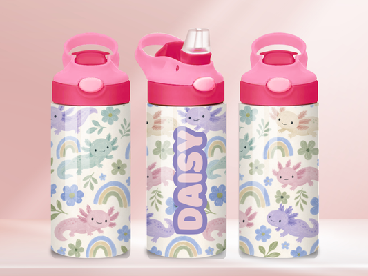 Axylotyl - 12oz flip straw water bottle