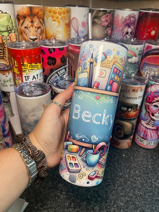 Nursery teacher - personalised - 20oz tumbler