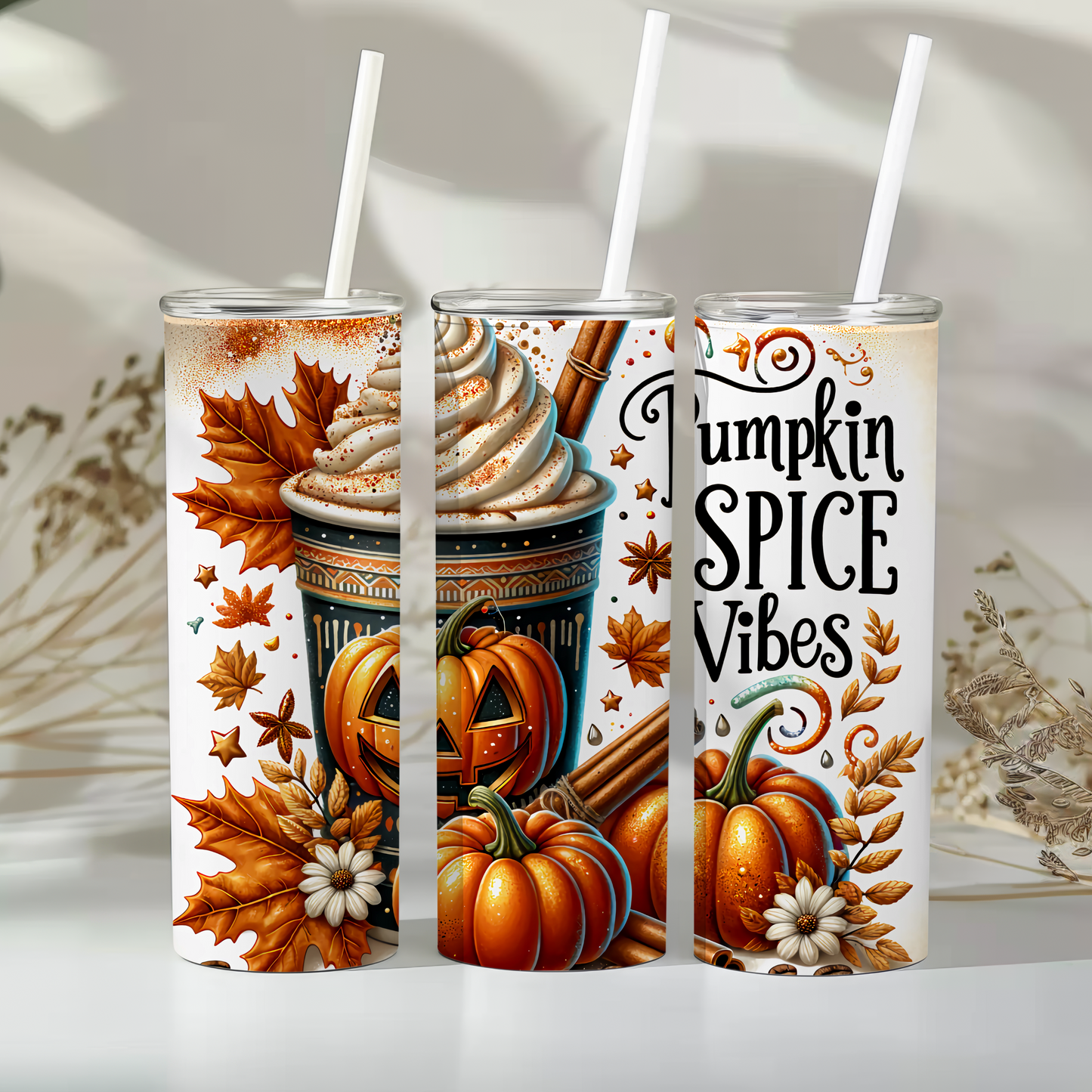 Pumpkin spice vibes - 20oz tumbler
