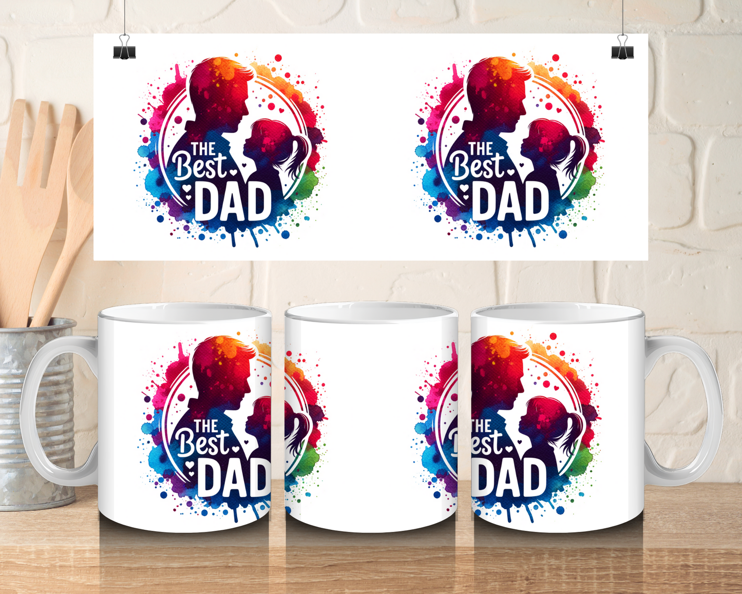 The best girl dad - 11oz Ceramic mug