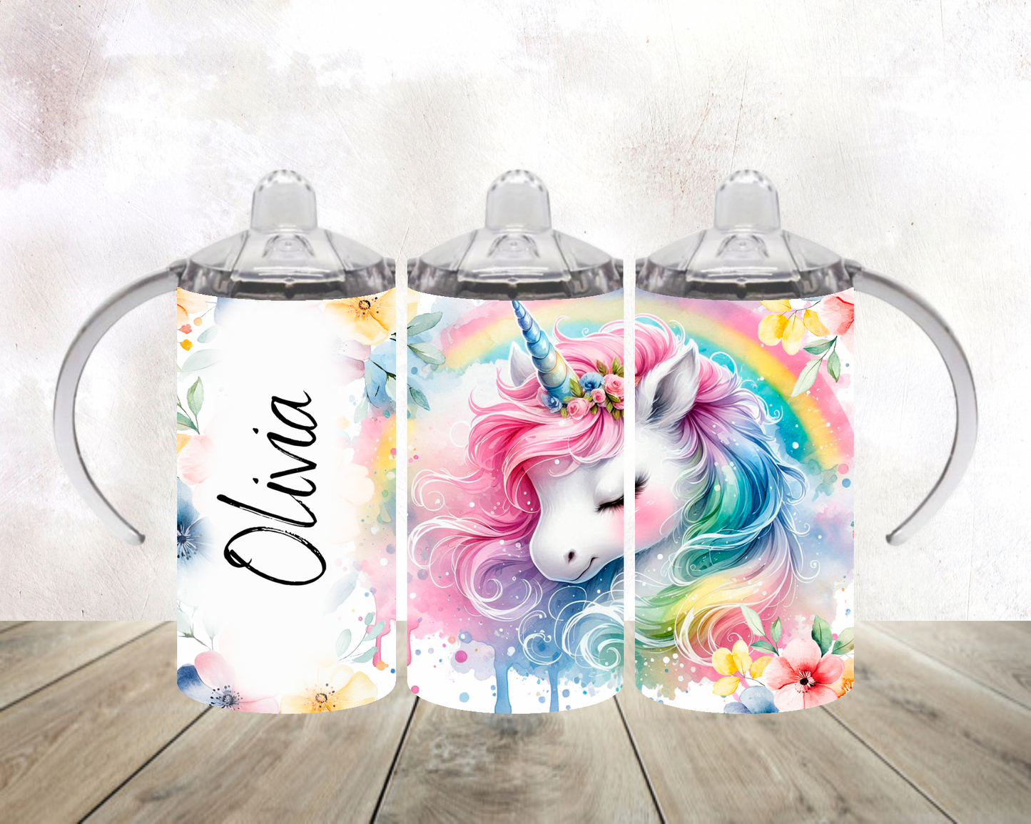 Personalised unicorn - 12oz tumbler
