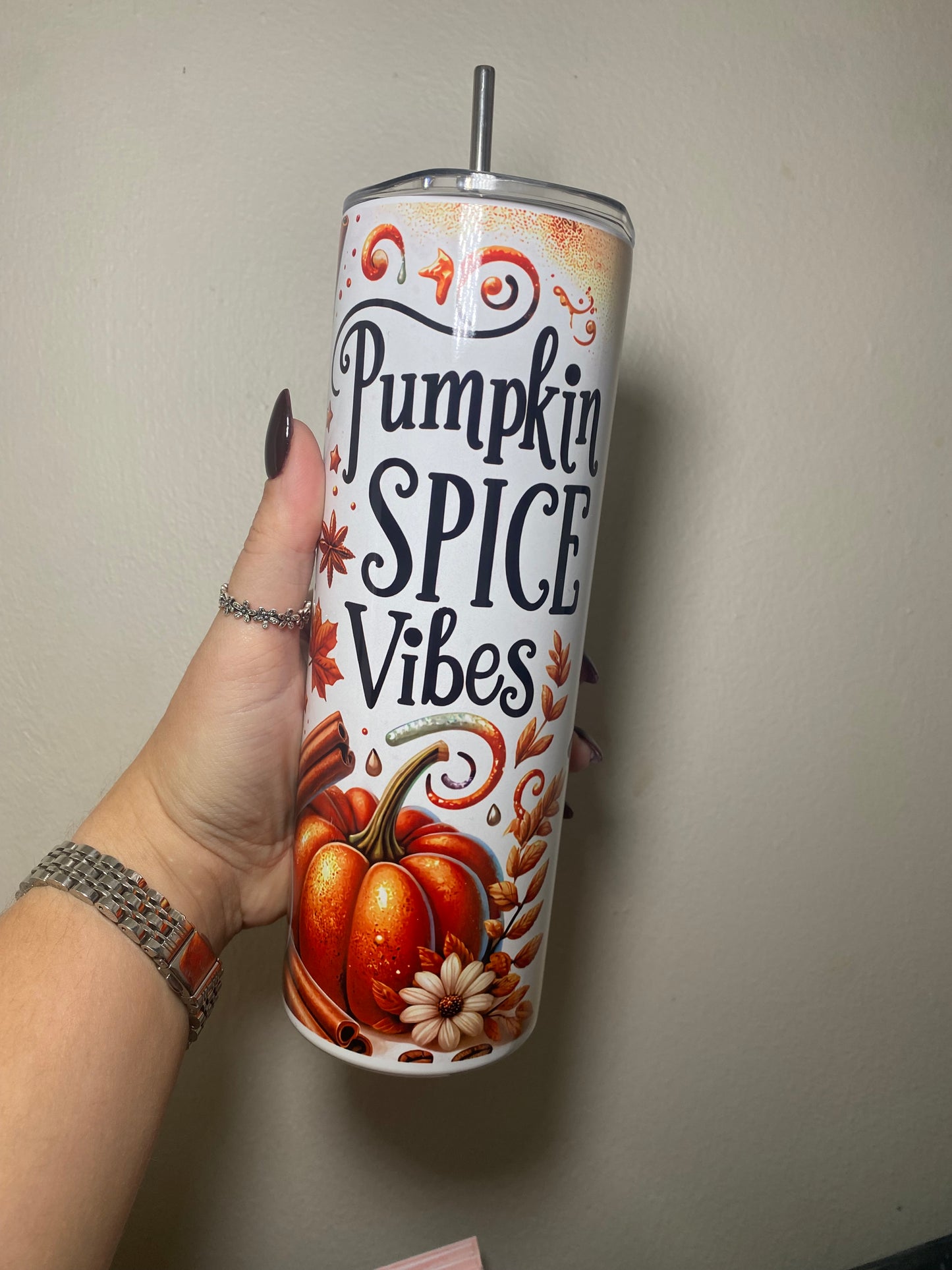 Pumpkin spice vibes - 20oz tumbler