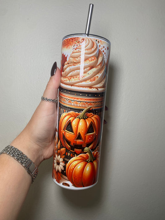 Pumpkin spice vibes - 20oz tumbler