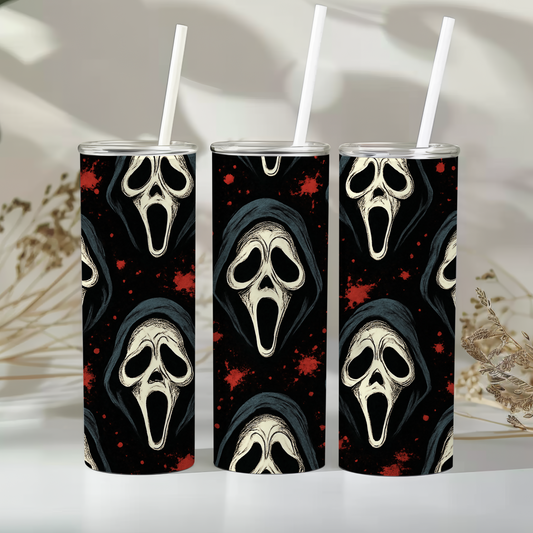 Ghost face mask - 20oz tumbler