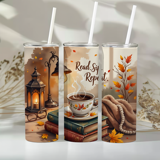 Read. Sip. Repeat - 20oz tumbler