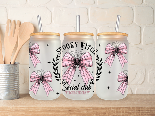 Spooky witch social club - 16oz libbey can