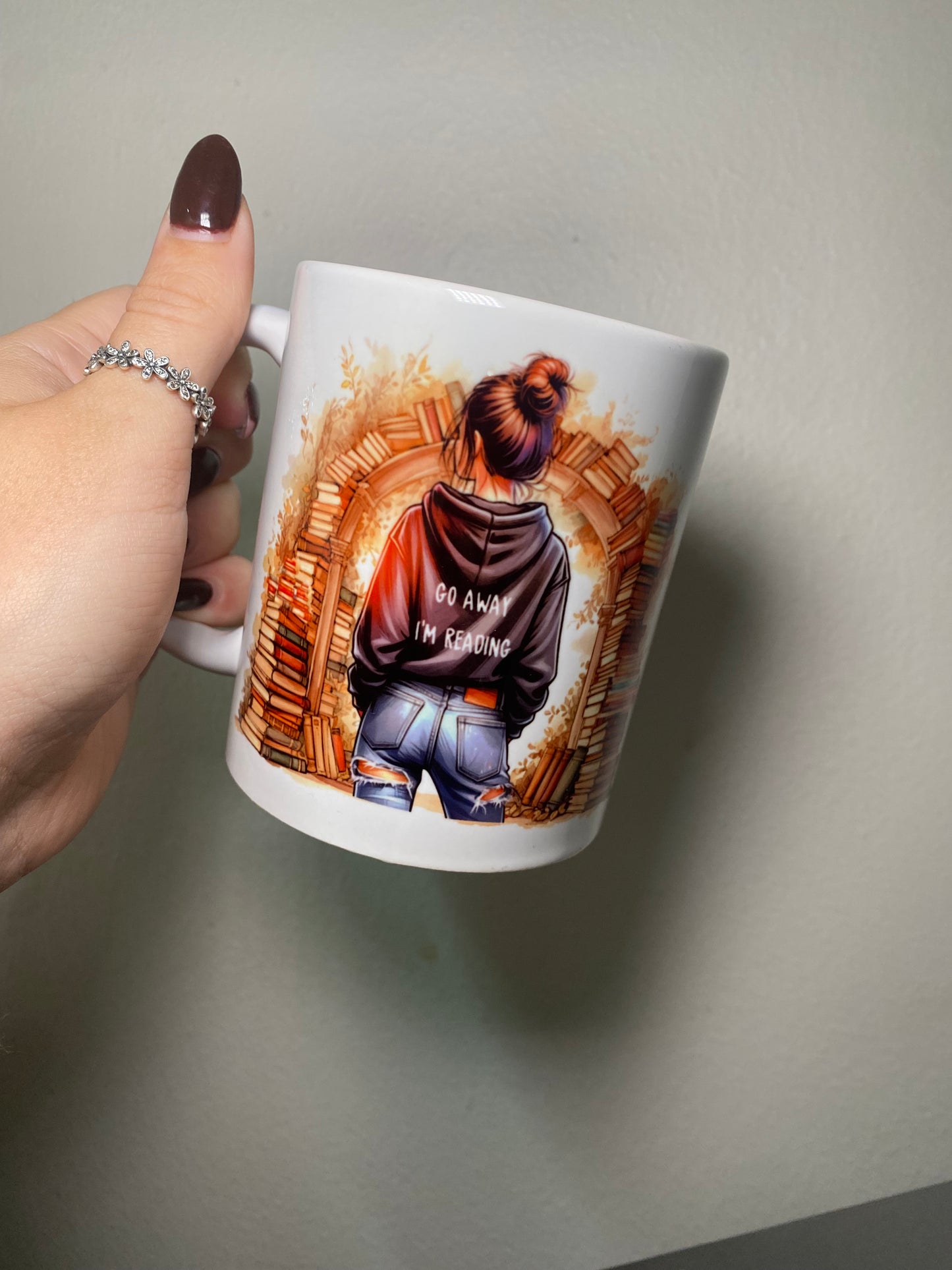 Go away I’m reading -  11oz Ceramic mug