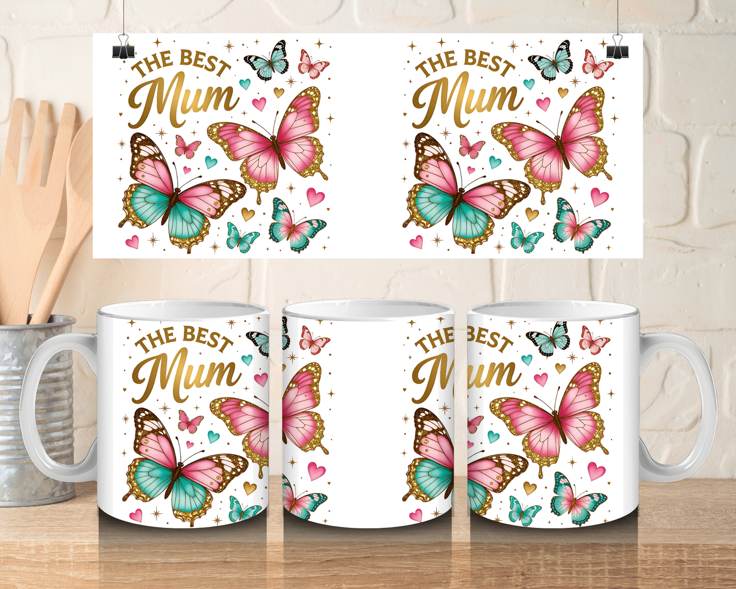 The best Mum butterflies - 11oz Ceramic mug