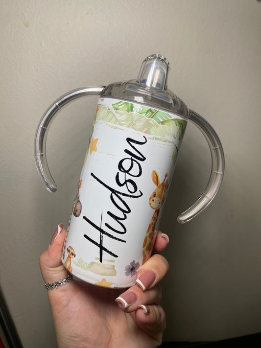 Personalised safari animals - 12oz tumbler
