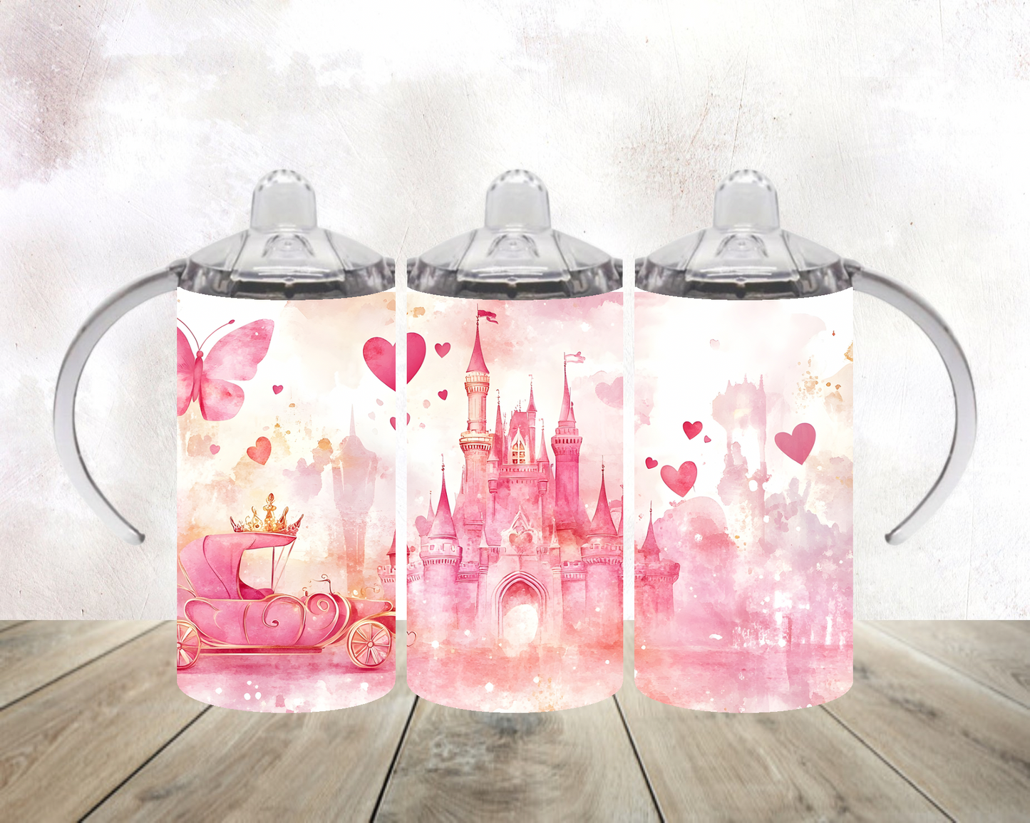 Pink princess castle - 12oz tumbler