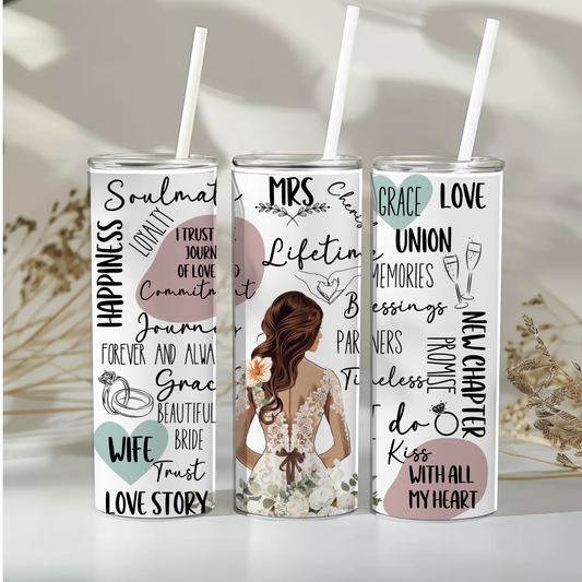 Elegant bride - 20oz tumbler