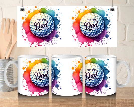 The best dad (golf)  - 11oz Ceramic mug