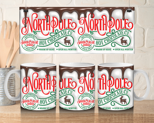 Santa Claus approved hot chocolate - 11oz Ceramic mug