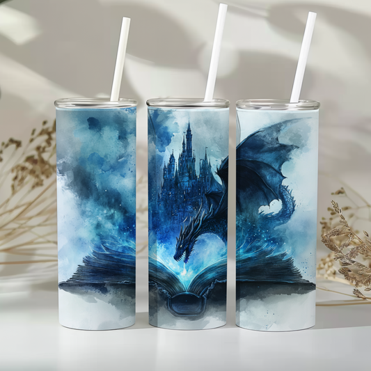 Fantasy book dragon - 20oz tumbler