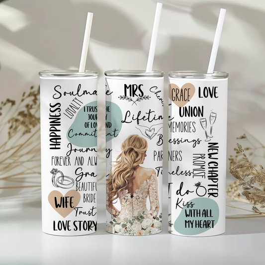 Elegant bride - 20oz tumbler