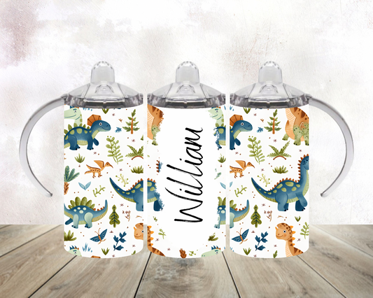 Personalised dinosaur - 12oz tumbler
