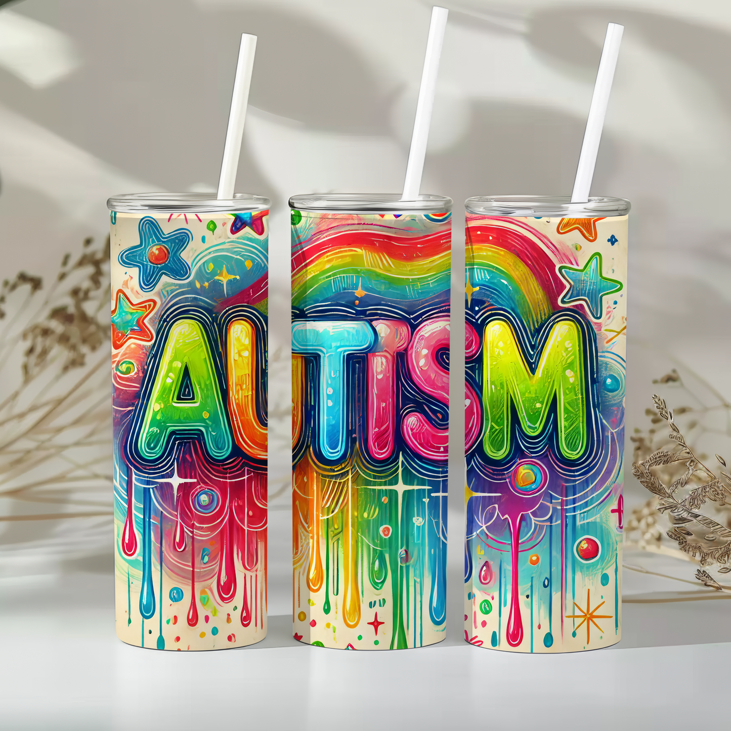 Autism colours - 20oz tumbler