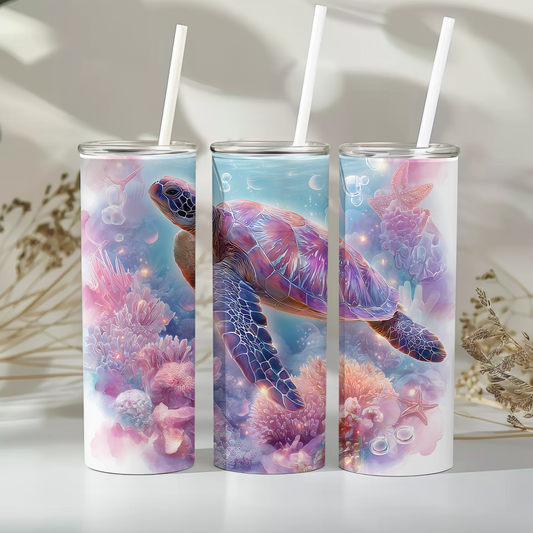 Underwater turtle -  20oz tumbler