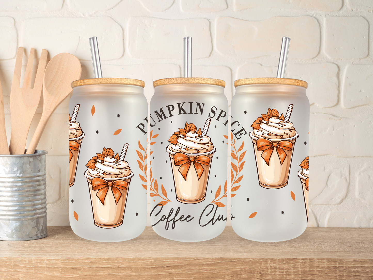 Pumpkin spice coffee club - 16oz libbey can