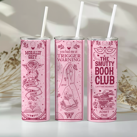 Pink smutty book club - 20oz tumbler