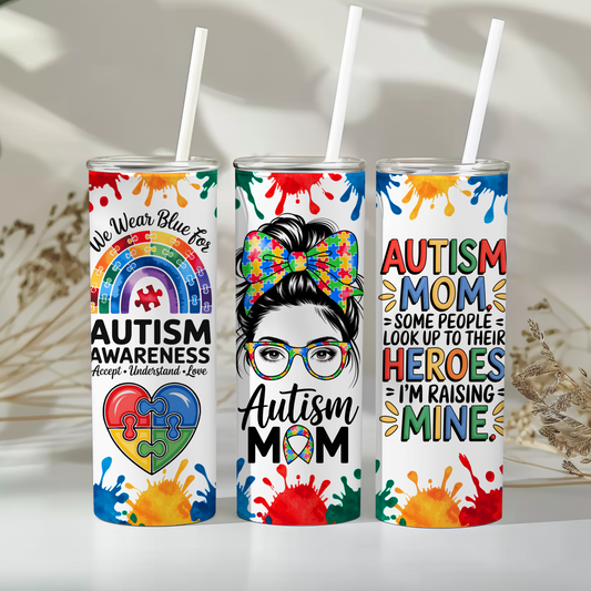 Autism mom -  20oz tumbler