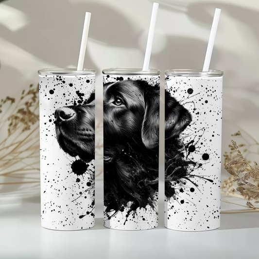 Black labrador - 20oz tumbler