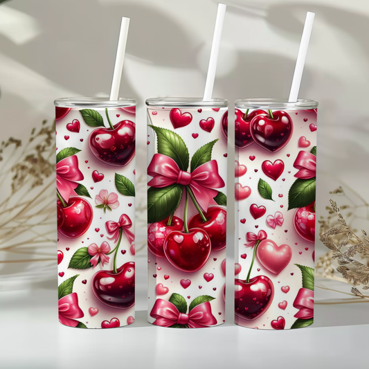 Cherries & Bows - 20oz tumbler