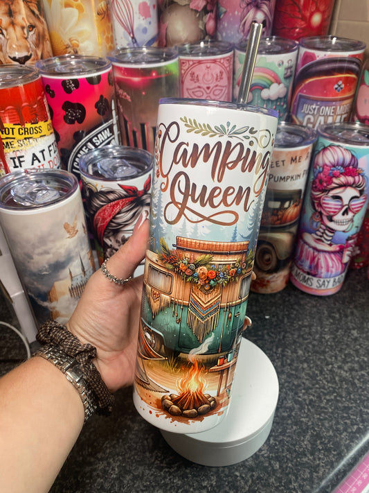 Camping queen - 20oz tumbler