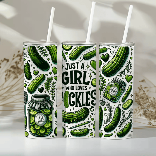 Just a girl who loves pickles - 20oz tumbler