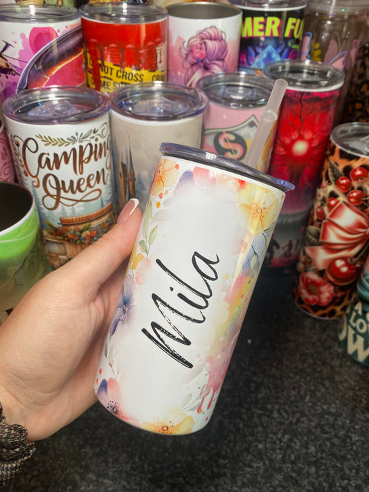 Personalised unicorn - 12oz tumbler