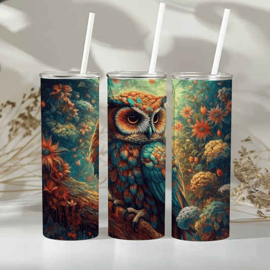 Woodland owl - 20oz tumbler