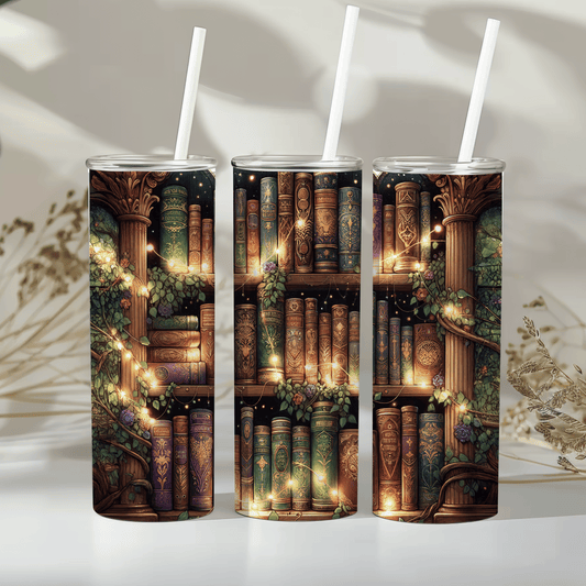 Cosy bookshelf - 20oz tumbler