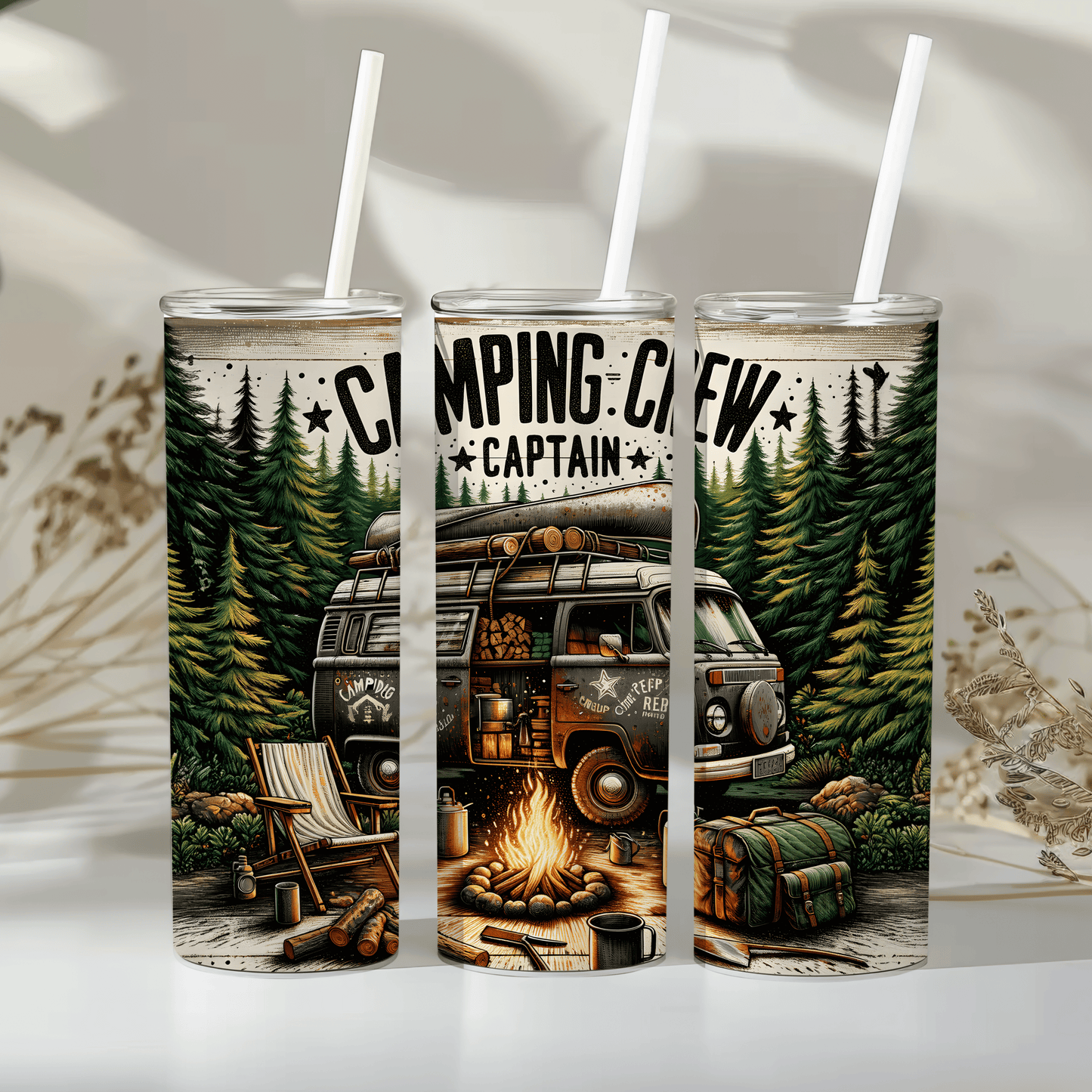 Camping crew captain - 20oz tumbler