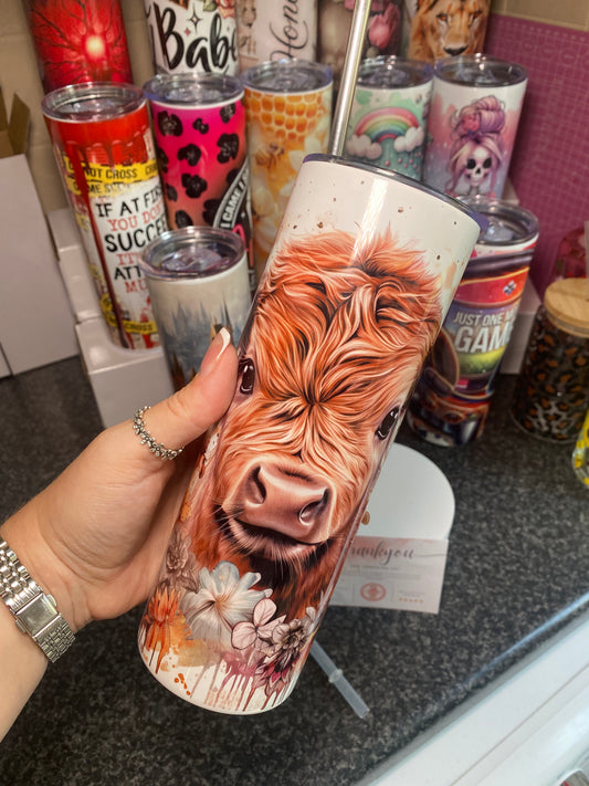 Highland cow - 20oz tumbler