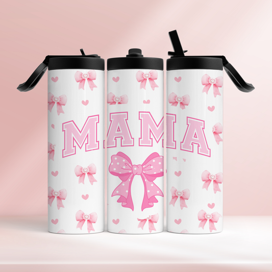MAMA Pink bows - 20oz tumbler