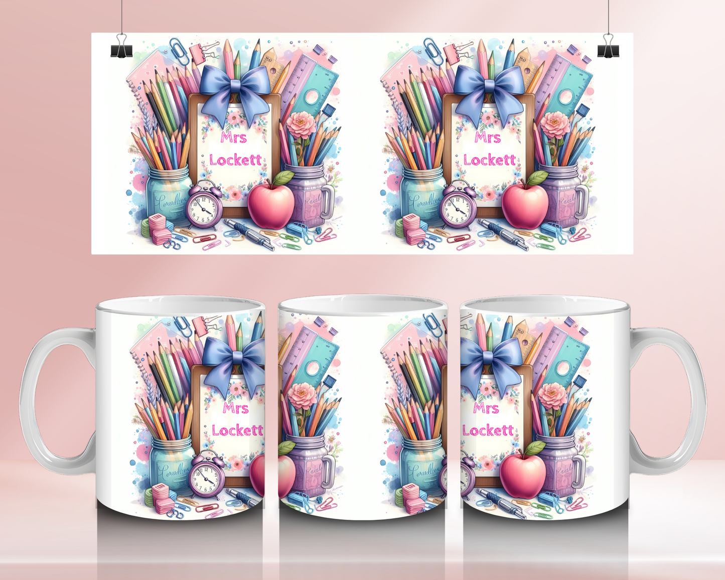 Teacher watercolours - 11oz Ceramic mug