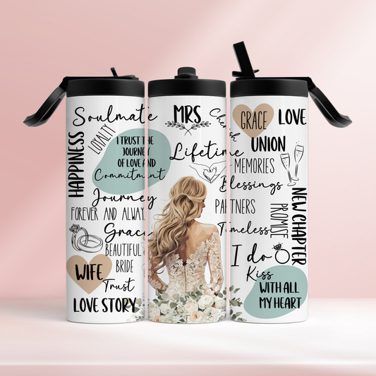 Elegant bride - 20oz tumbler