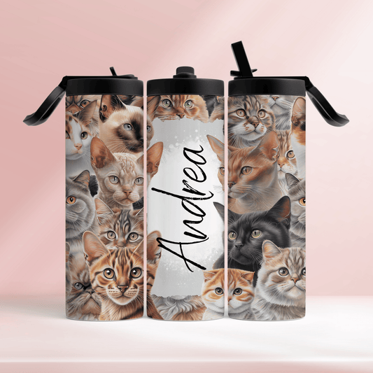 Cats personalised - 20oz tumbler