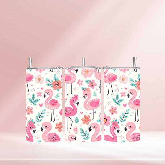 Flamingos - 12oz standard/sippy tumbler