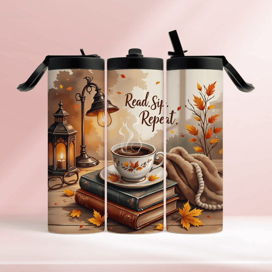 Read. Sip. Repeat - 20oz tumbler