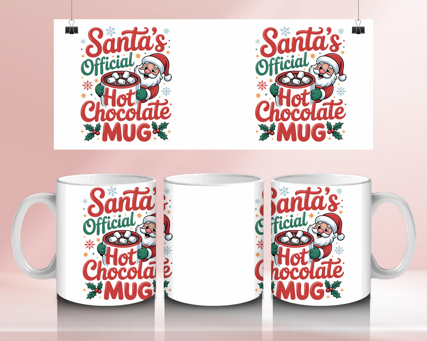 Santas official hot chocolate mug - 11oz Ceramic mug