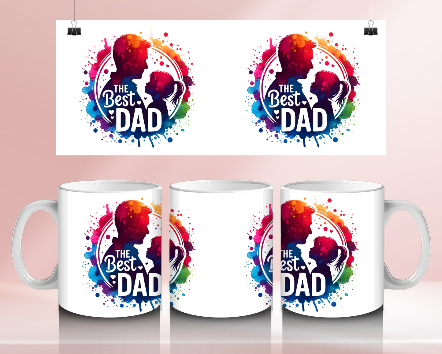 The best girl dad - 11oz Ceramic mug