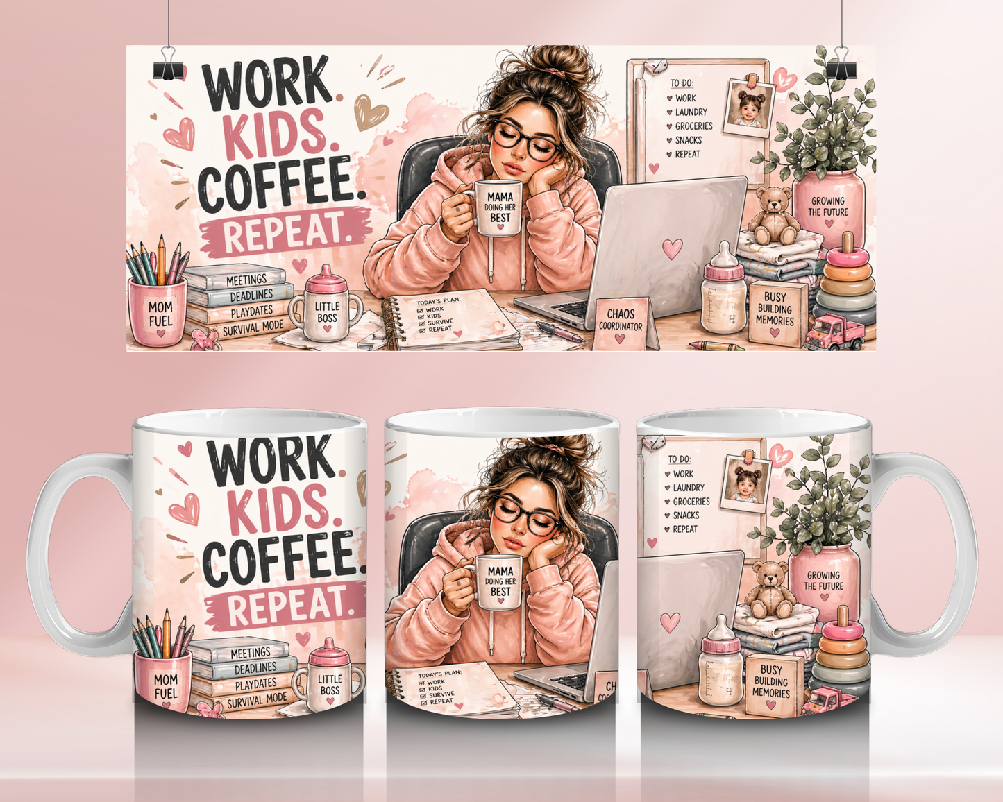 Tired mama - 11oz Ceramic mug