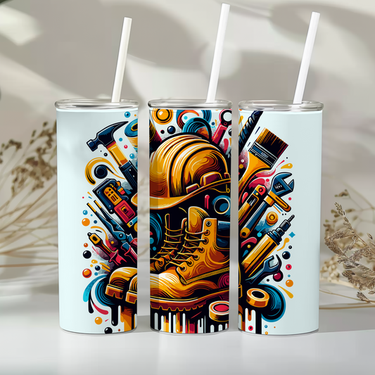 Construction worker - 20oz tumbler