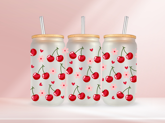 Cherries - 16oz libbey glass